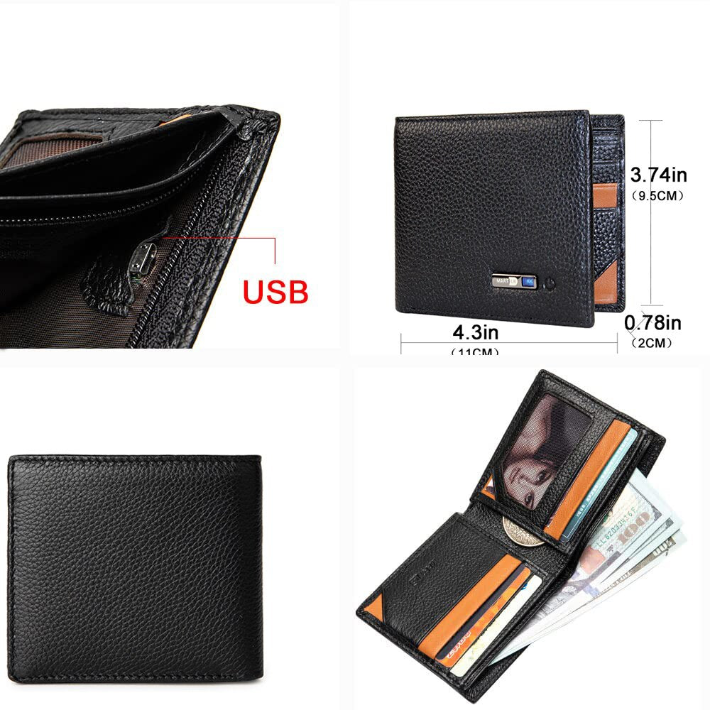 Mobeluxe Anti-lost Wallet Tracker - Luxe Wallet met GPS