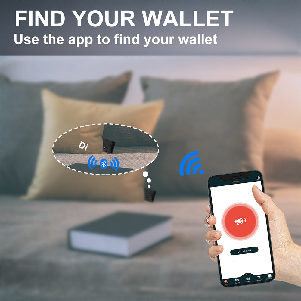 Mobeluxe Anti-lost Wallet Tracker - Luxe Wallet met GPS